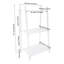 Acrylic Ladder Bookshelf 3 Tier Clear Multipurpose Book Shelf For Living Room, Bathroom, Office