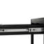 Table basse carrée double couche avec compartiment caché et protection contre les empreintes digitales, motif en marbre noir, idéale pour les salons dans les appartements, avec matériaux, alarme de profondeur 19,41 po