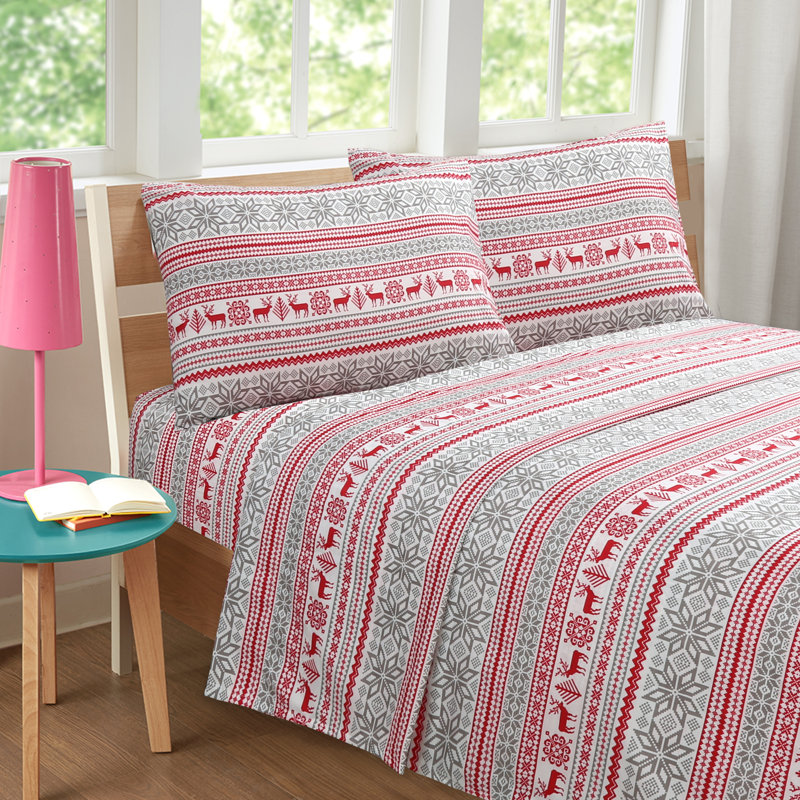 Deantre Microfiber Geometric Sheet Set, Full
