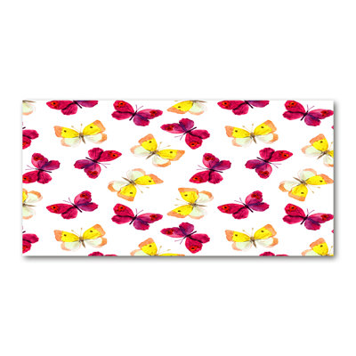 Butterflies And Flowers - Wrapped Canvas Print