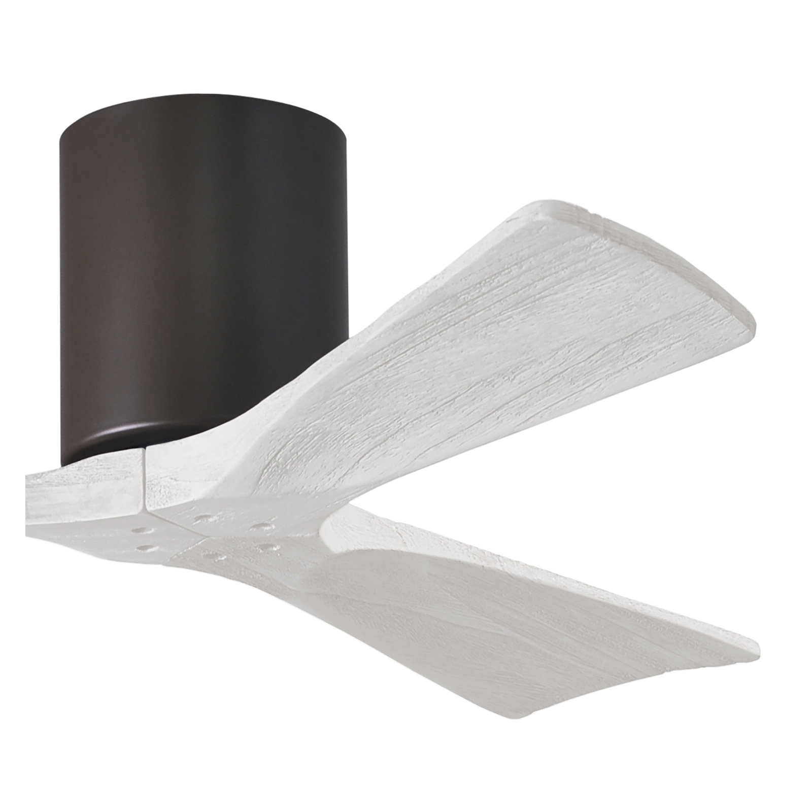 Olivier 3 Blade Ceiling Fan, Textured Bronze, Matte White, 42"