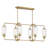 Nunley 6-Light Linear Chandelier in Brass-1050238364