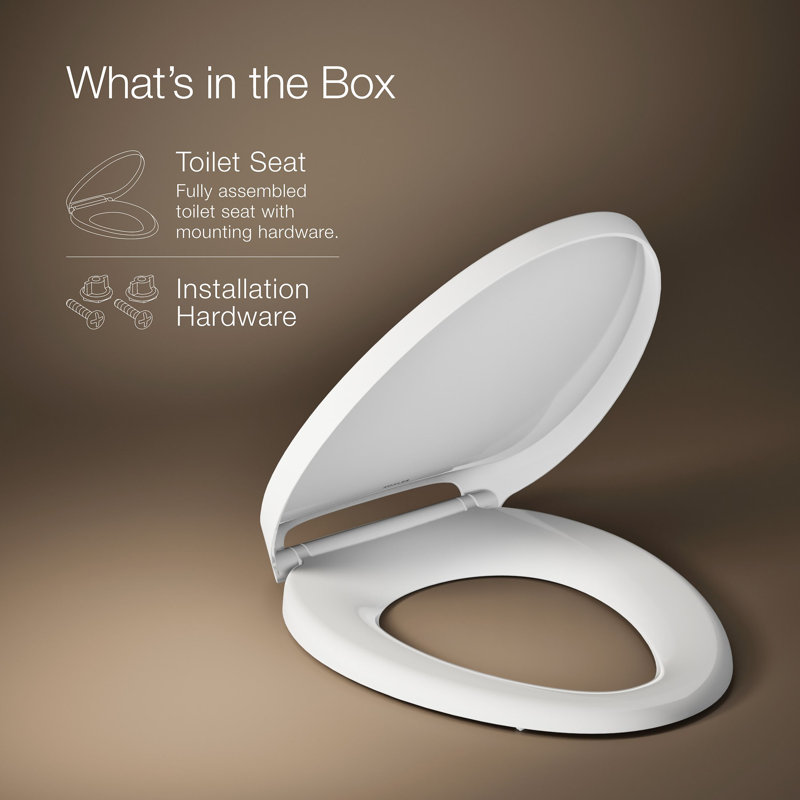 Drift Readylatch Quiet-Close Toilet Seat, White