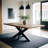 Discover Modern Elegance - Rectangle Dining Table with Mango Wood Top and Sturdy Spider Legs-832280149