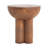 Laneyah Outdoor Magnesium Oxide Side Table With 3 Cylindrical Legs
