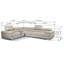 Upholstered L-Shaped Sectional Symmetrical-69489243