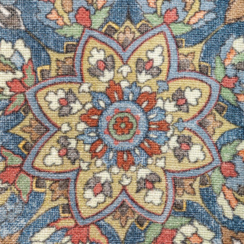 Granada Print Fabric, Denim