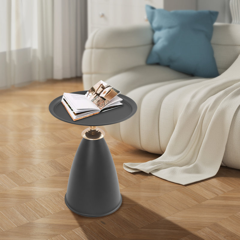 Table d'appoint ronde, Noir