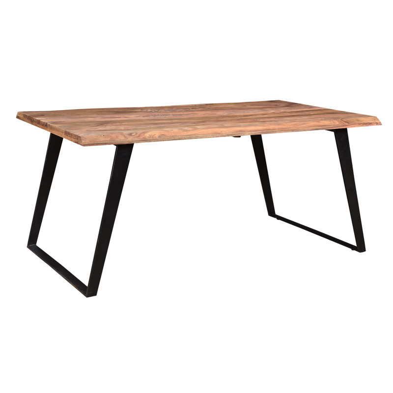 Table de salle à manger Brooklawn Sheesham, Noir, H 30 po x L 60 po x l 36 po, Naturel