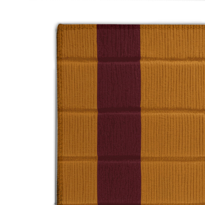 Tapis d'intérieur et d'extérieur à carreaux brun, Rectangle 4pi x 6 pi