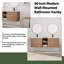 60'' Double Bathroom Vanity with Ceramic Top-1306742320