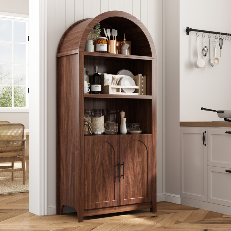 Armoire en bois 69 po, Brun