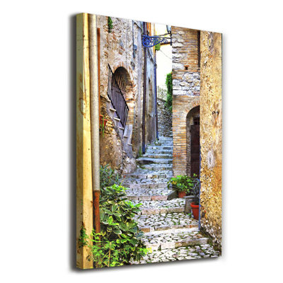 Italian Streets - Wrapped Canvas Print