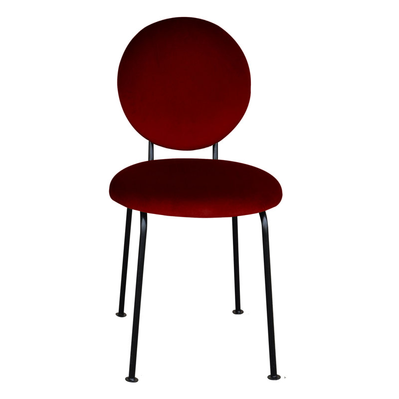 Medallion 52cm H Upholstered Side Chair, Burgundy