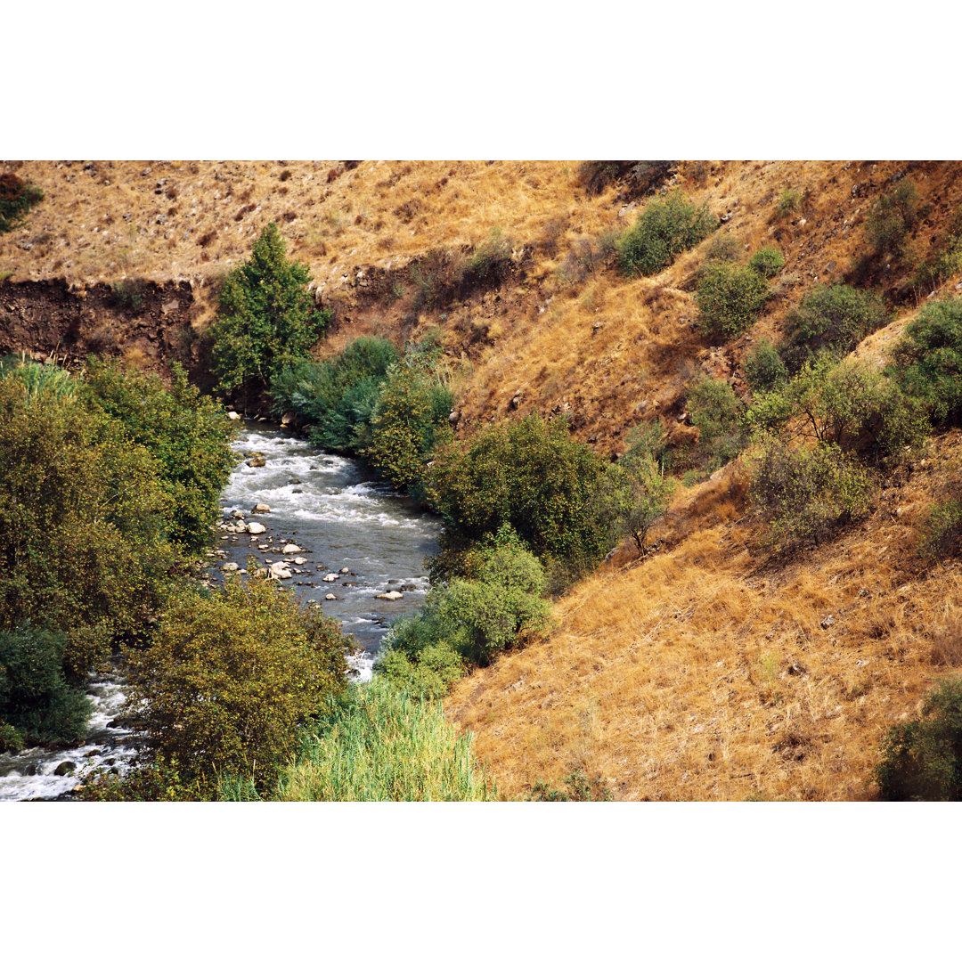 Der Fluss Jordan von LiorFil - Kunstdrucke auf Leinwand ohne Rahmen