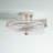 Antonia Glass Semi Flush Mount