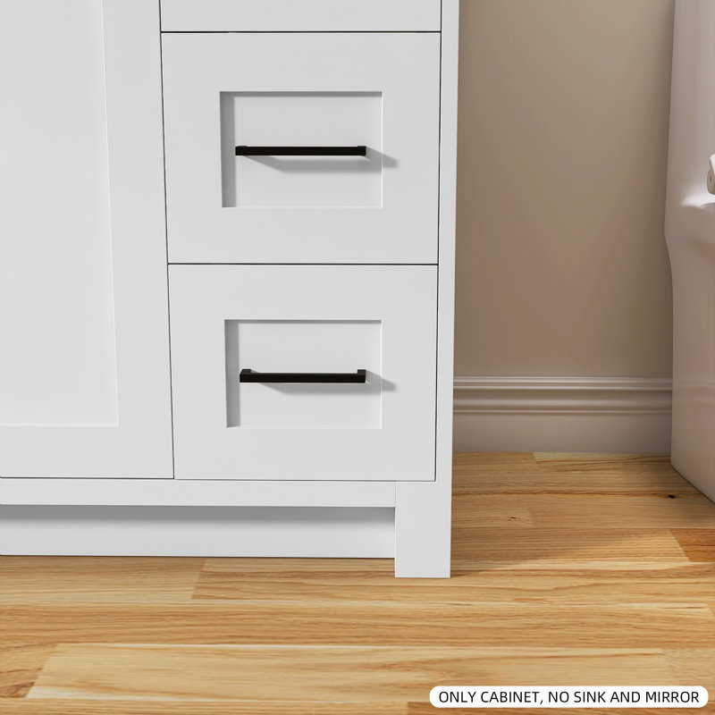 Base de meuble-lavabo simple 48 po, Blanc