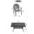 5-Piece Set Of Cast Aluminum Patio Furniture With Black Frame And Seat Cushions
