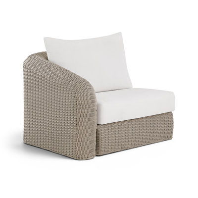 Fauteuil de patio extérieur en oléfine Delmo