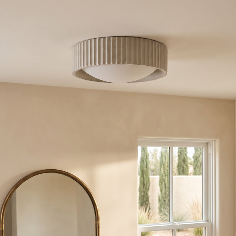 Calcott Flush Mount, Chalk White