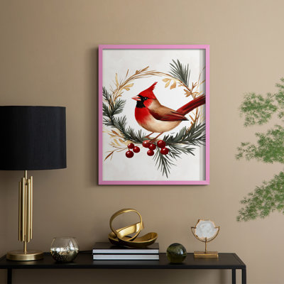 «Christmas Holiday Art CML XXXI», reproduction d'art encadrée - bois massif
