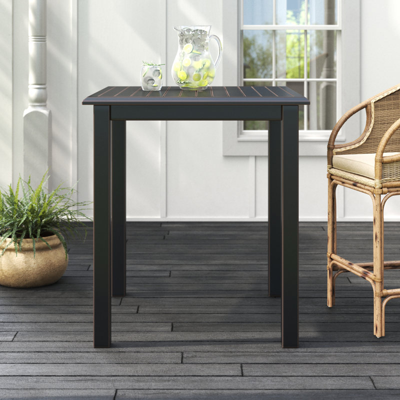 Currier 36'' Aluminum Outdoor Bar Table