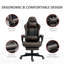 Fauteuil de jeu de course brun, fauteuil de jeu en cuir Diamond Pu, fauteuil inclinable pivotant à haut dossier, avec repose-pieds, support lombaire, hauteur réglable
