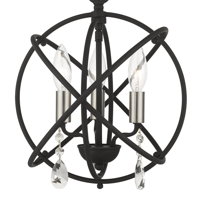 Laclair 3 - Light Pendant, Black, 14.5" H x 15.5" W x 15.5" D