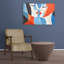 Modern Abstract Kiss Colorful Romantic Abstract Wall Art Print 1 Piece Wrapped Canvas Wall Art-1320414404