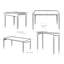 Sandhurst Four Leg Coffee Table