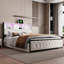 Upholstered Velvet Bed-379482088