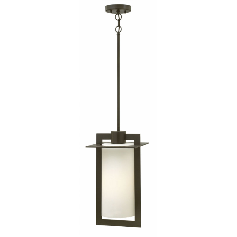 Lanterne suspendue d'extérieur H 18,8 po Colfax 1-Mains seulement, Bronze, 100 W moyen