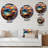 3D Molecules Microscopic Wonders I Metal Wall Clock-93380076