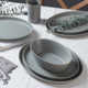 Stone by Mercer Project Katachi 32-Piece Dinnerware Set Stoneware