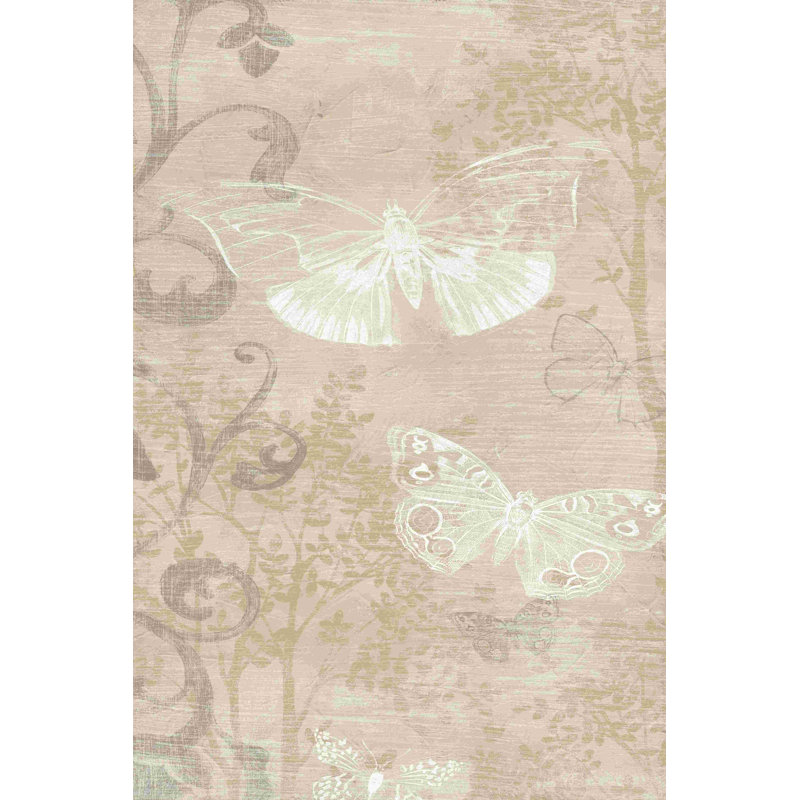 Forêt de papillons I, H 18 po x l 12 po