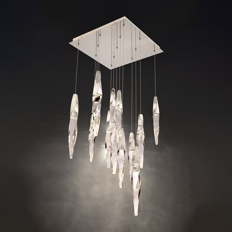 Kindjal 13 - Light LED Pendant, Polished Nickel