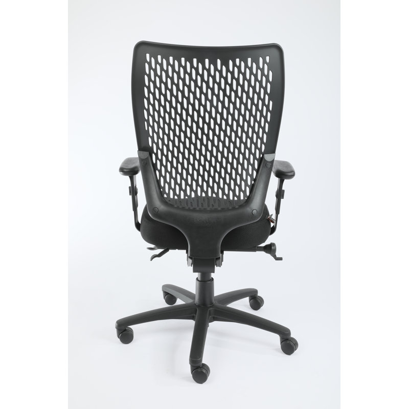 Chaise de travail ergonomique à filet opérateur