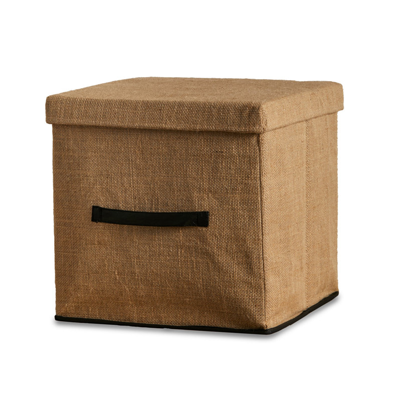 9 Cube Storage Unit & 4 Jute Handled Box Drawers