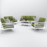 Petroni 7 Person Seating Group With Sunbrella Cushions