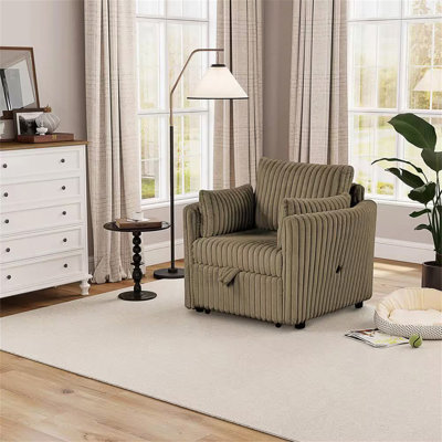 Fauteuil incurvé avec port de charge USB pour un confort moderne et une alimentation pratique.