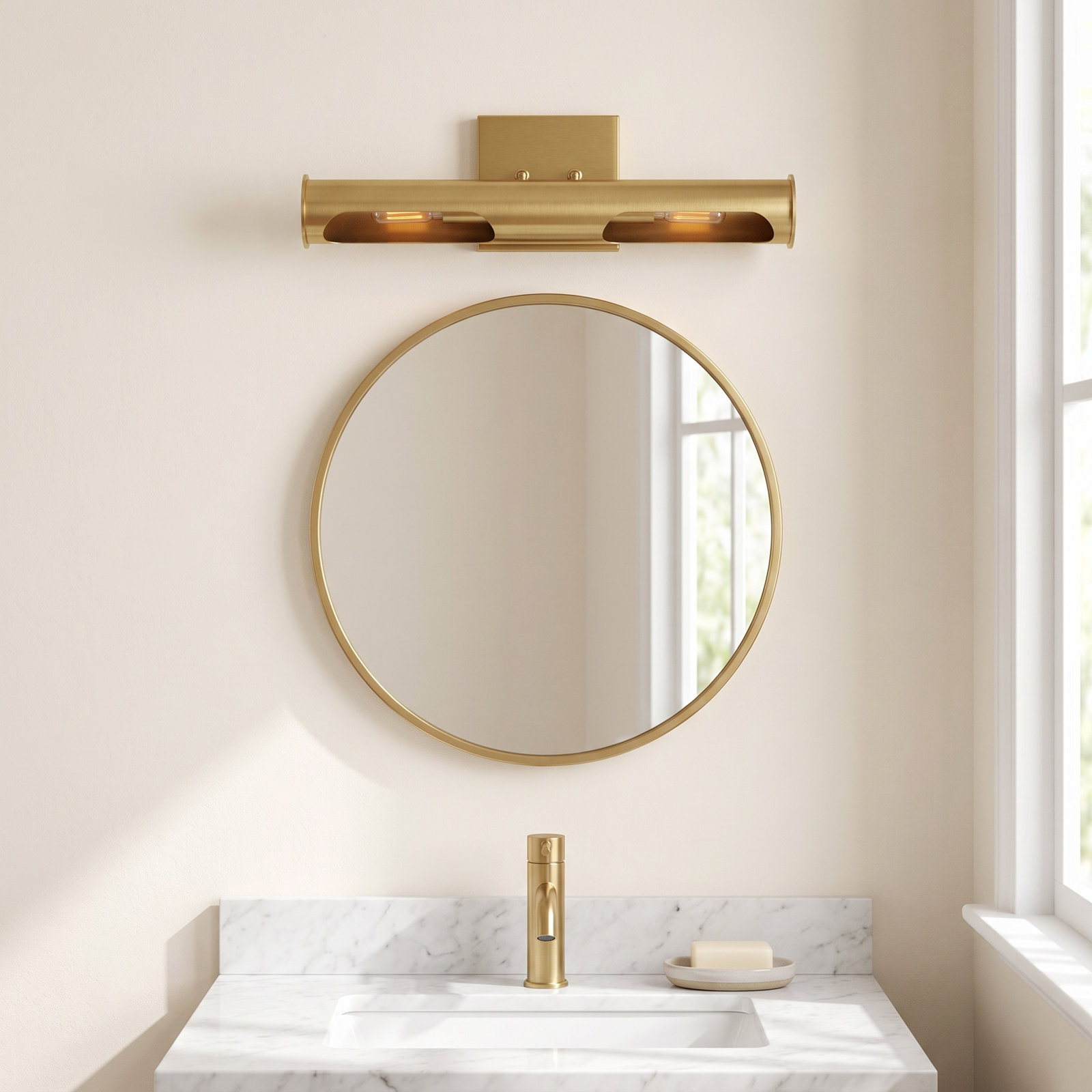 Vitale 2 Light Dimmable Flush Mounted Sconce