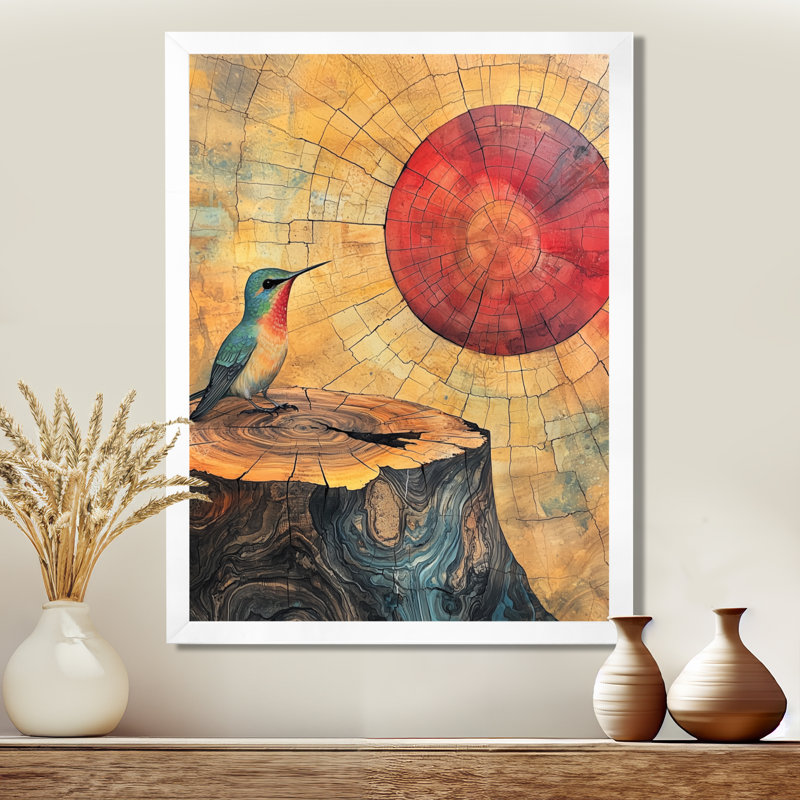 Gokhan - animaux, art mural sur toile, H 44 po x l 34 po, Blanc, Picture Framed