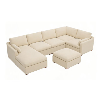 Canapé modulaire réversible en L