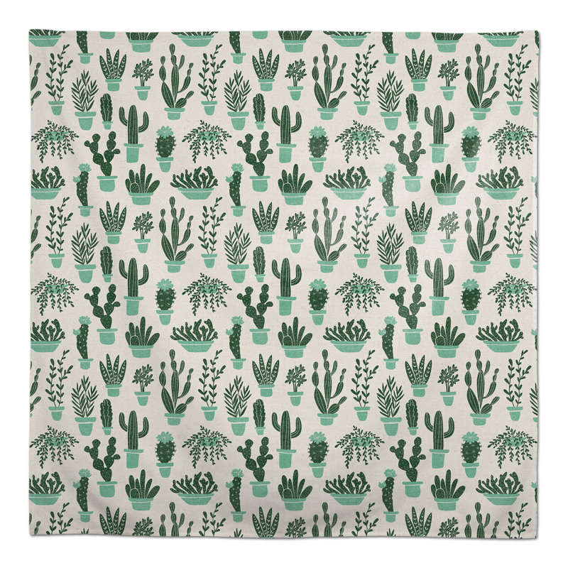Nappe Houseplants On Linen Green 2, Vert