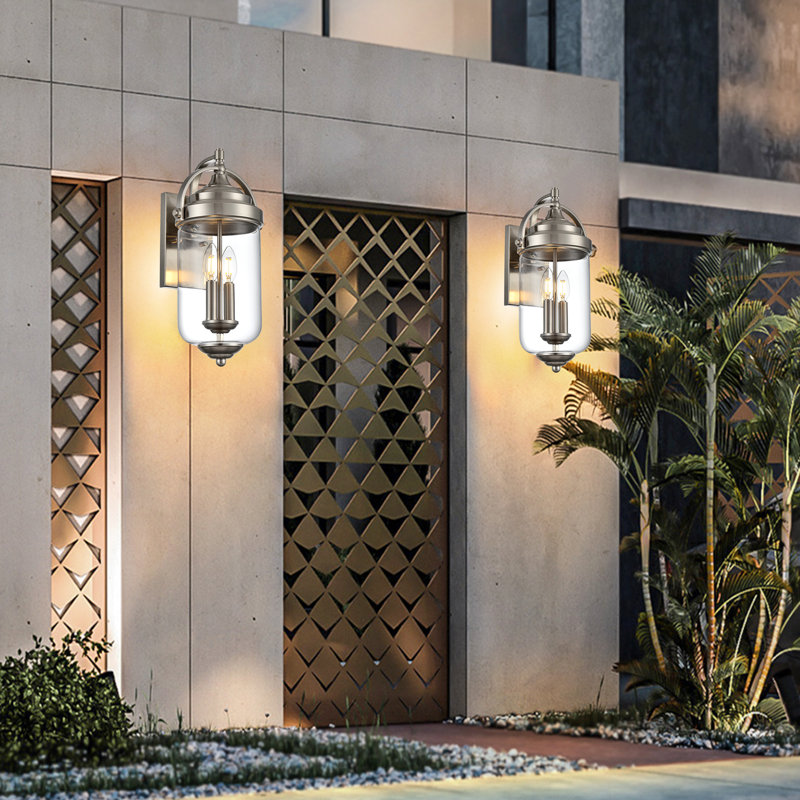 Cloverdales Wall Light, Brushed Nickel