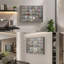 Wall Mounted Glass Display Cabinet With Adjustable Shelves And Dual Doors For Collectibles Organization