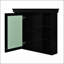 Armoire de rangement murale 35 po x 28 po avec porte miroir, armoire à pharmacie moderne et durable avec 6 tablettes ouvertes et rangement réglable-72813810