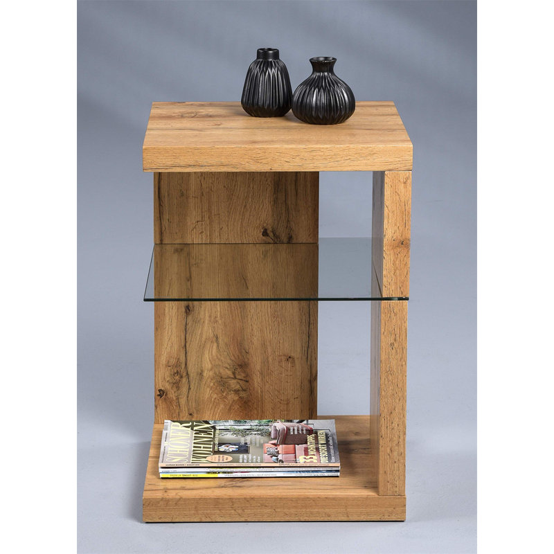 Akenside Side Table, Wild Oak