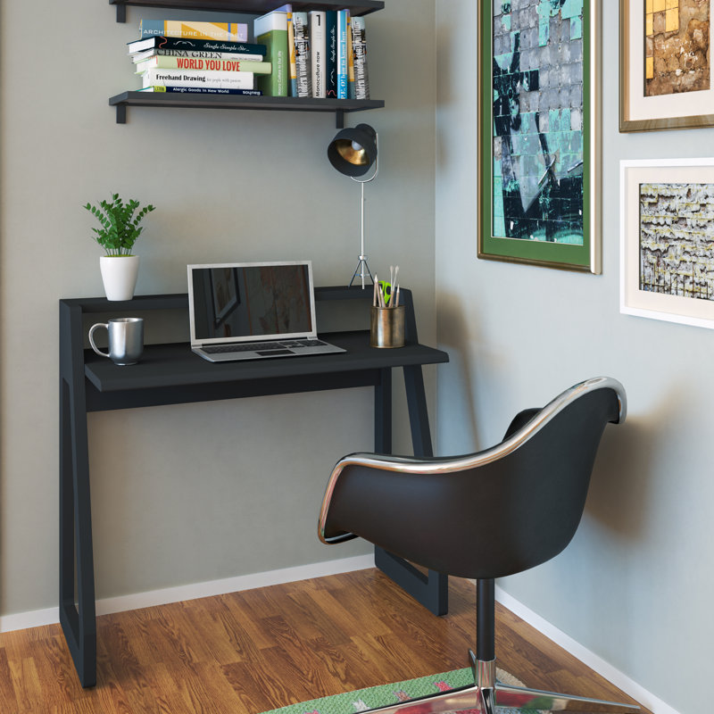 Ceriyah Writing Desk, Charcoal Black