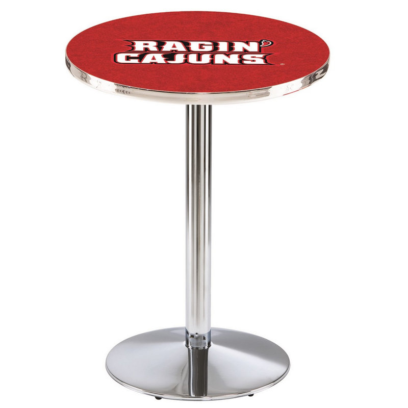 Table bistro NCAA, Chrome, Université de Louisiane à Lafayette